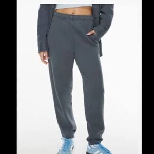 Aritzia TNA Cozy sweatfleece joggers - Gd Echo Grey - Size Large